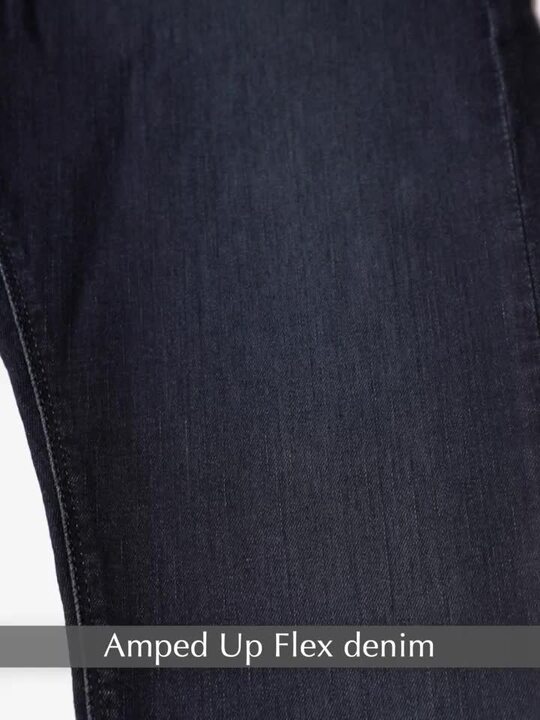 Buy Denizen From Levis Men Navy Blue Tapered Fit Low-Rise Clean