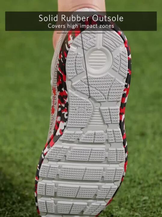 Buy UNDER ARMOUR Men Grey Woven Design Liquify Print Running Shoes