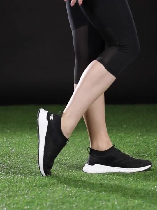 Buy Reebok Women Black Ever Road DMX Slip-On Walking Shoes