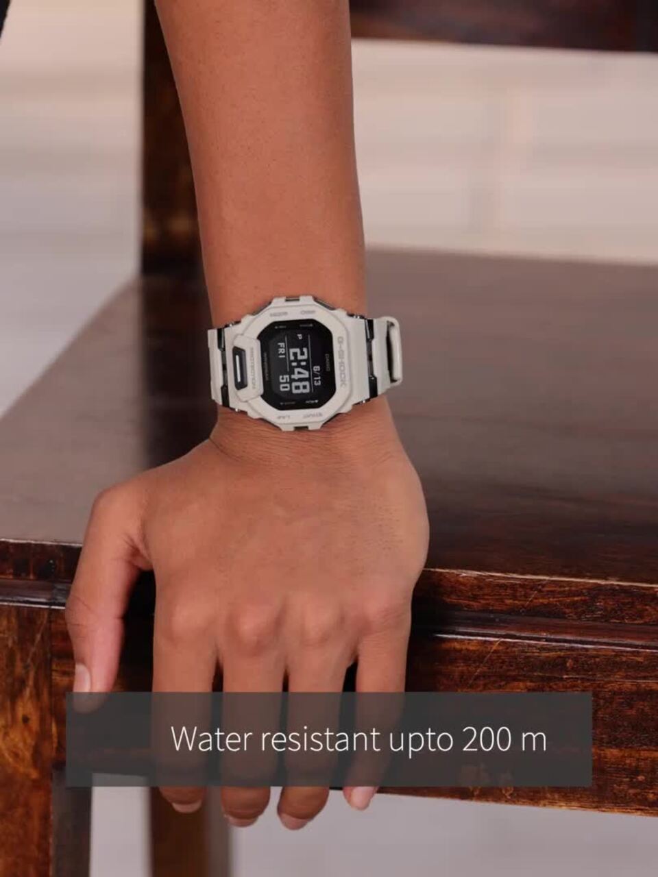 Buy CASIO Men G-Shock GBD-200UU-9DR Digital Dial White Resin Strap