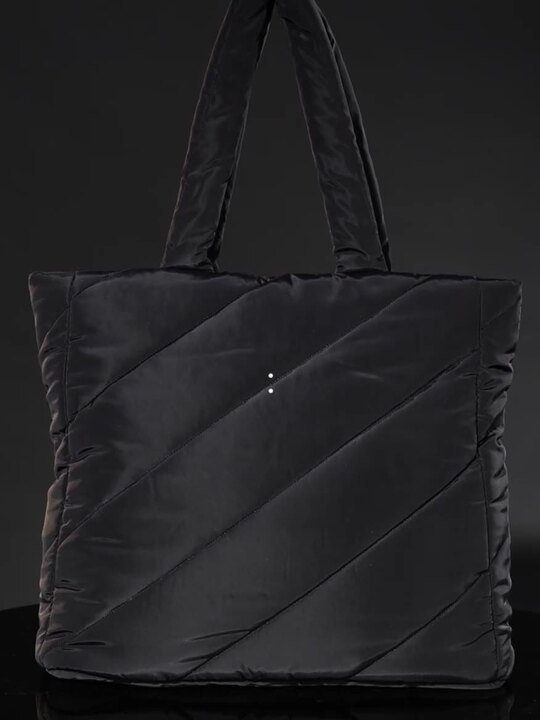 Buy Accessorize London Women Recycled Nylon Quilted Shopper Bag