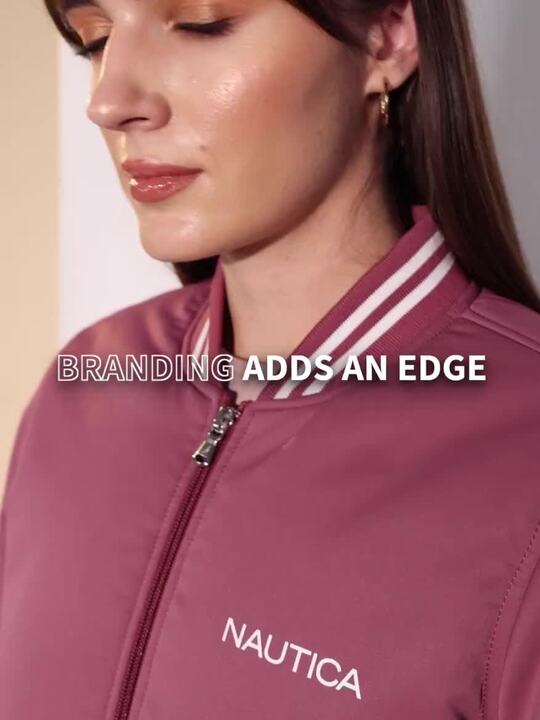 Buy Nautica Solid Brand Logo Printed Varsity Jacket Jackets for