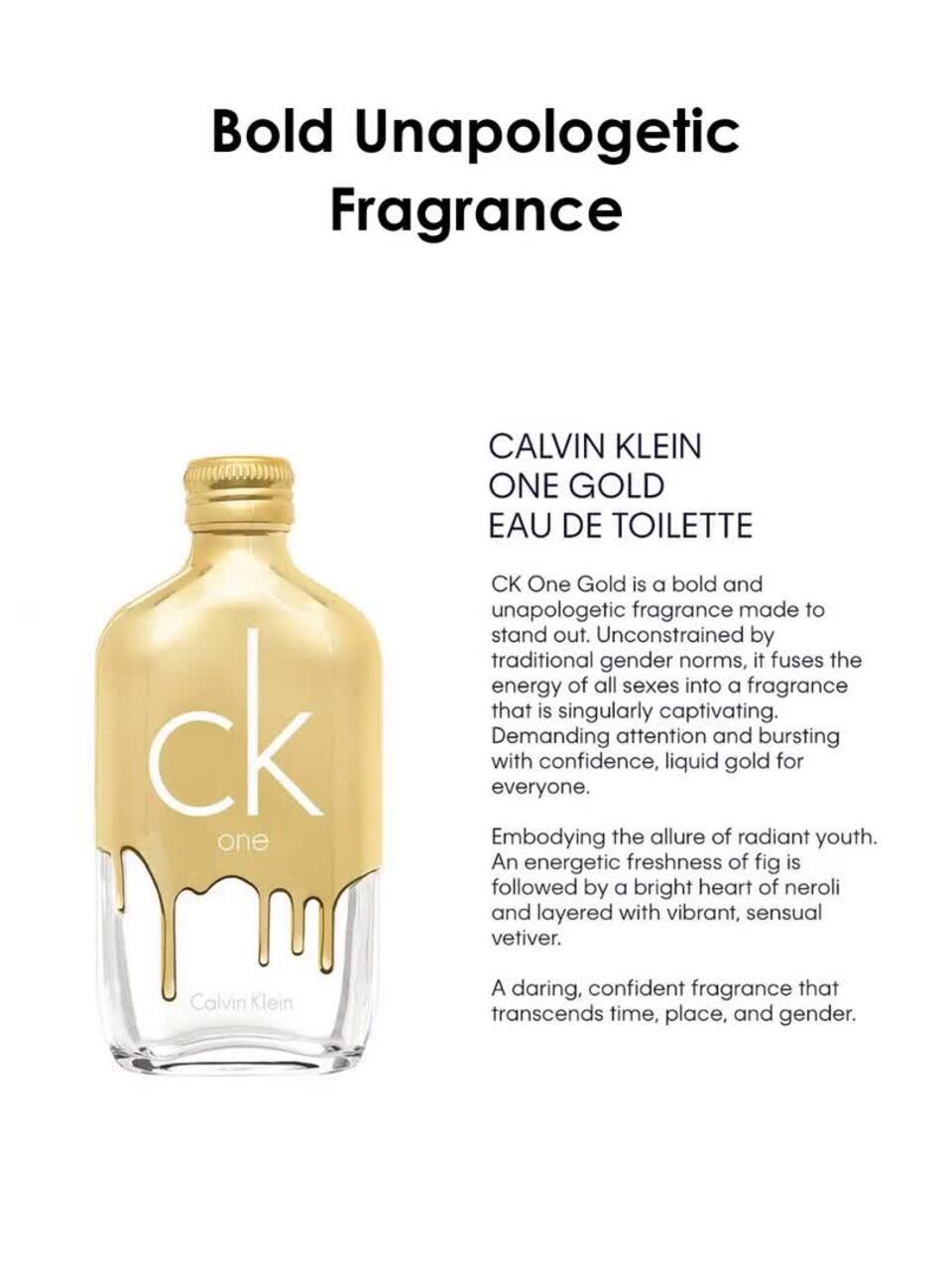 Buy Calvin Klein CK One Gold Eau de Toilette 50 ml Perfume for