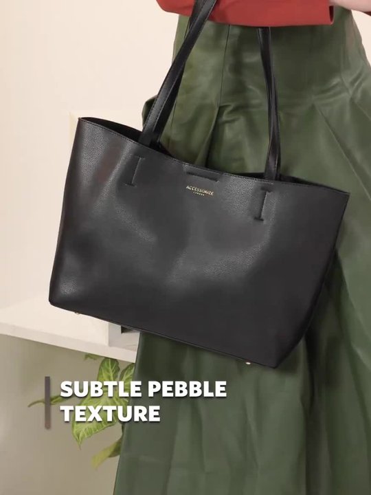 Miei T　0825 Buy Accessorize London Women's Faux Leather Leo Tote - Handbags