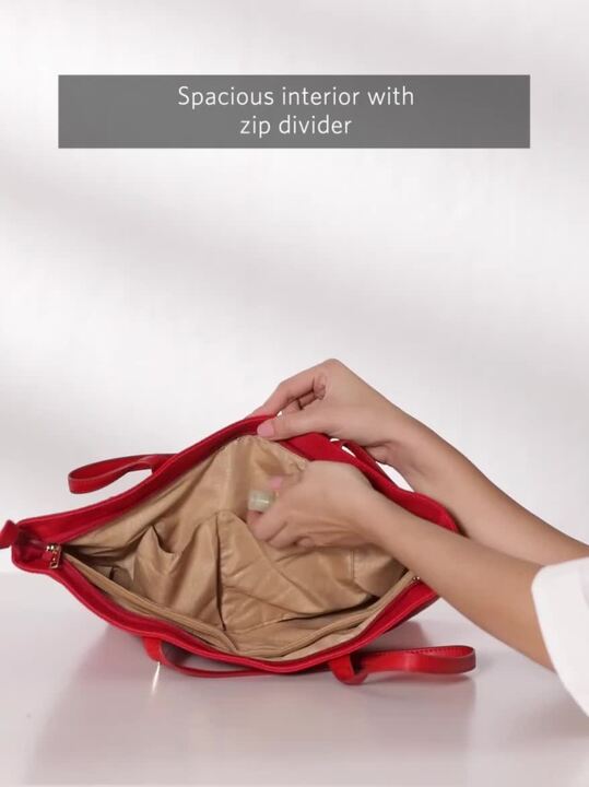 Buy Caprese Red Snakeskin Textured Tote Bag Handbags for Women