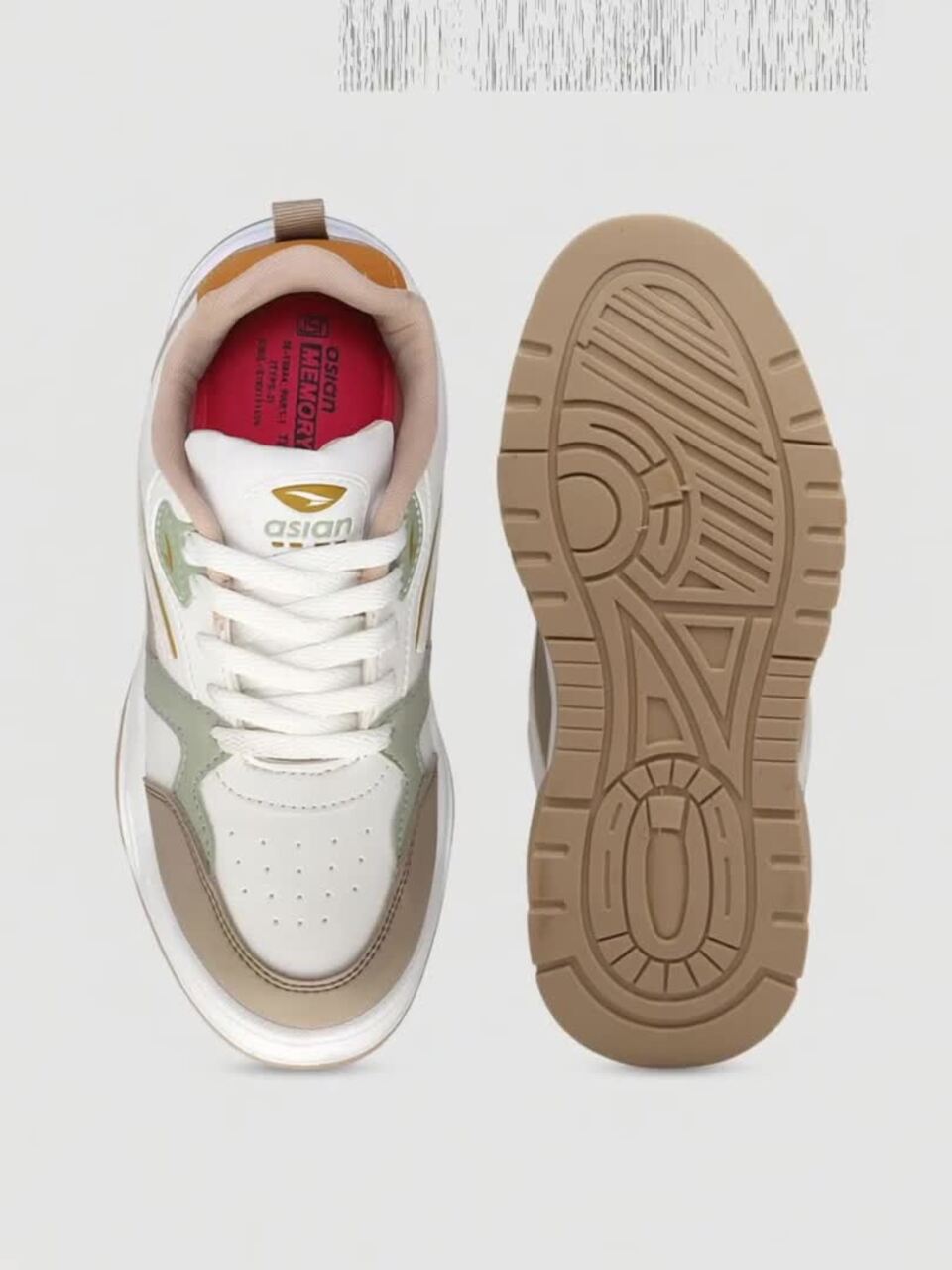 Buy ASIAN Women Colourblocked Round Toe Sneakers - Casual Shoes