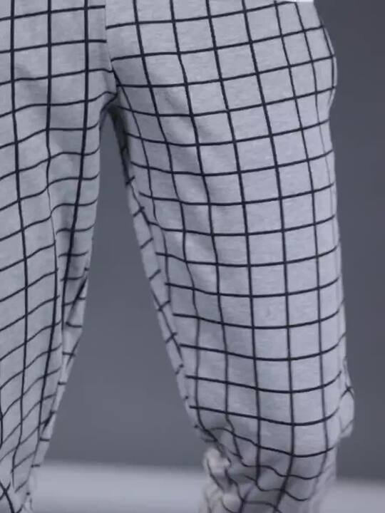 Checkered track pants mens on sale