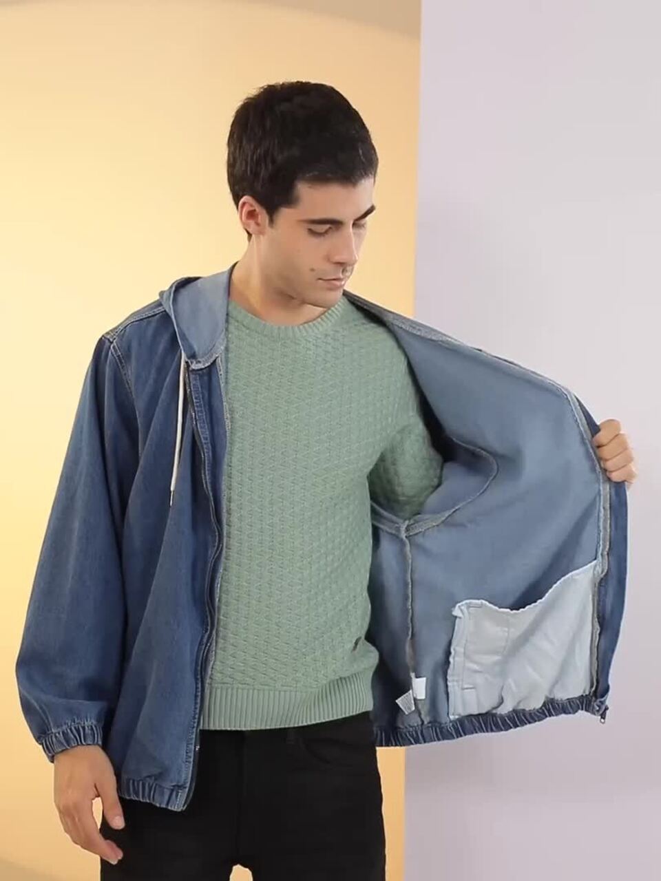 Buy The Roadster Life Co. Pure Cotton Hooded Tailored Jacket