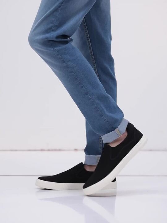 Buy Roadster Men Black Slip-On Sneakers Casual Shoes for Men
