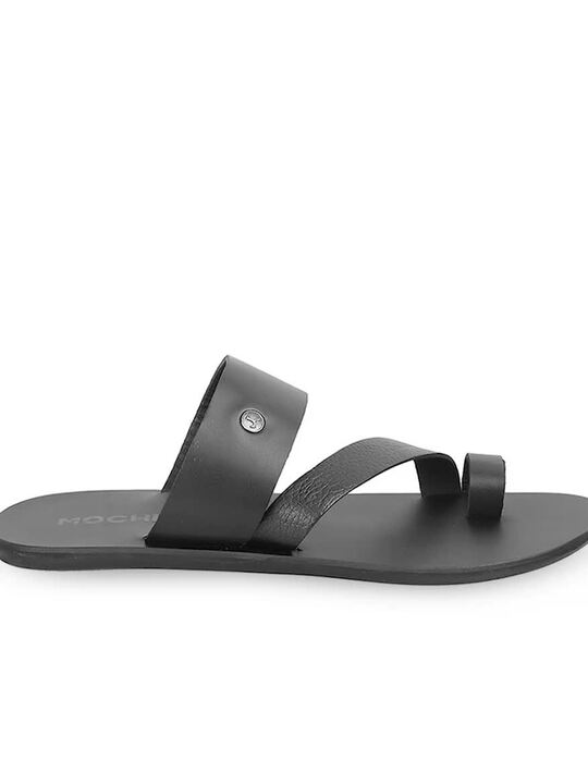 Buy Mochi Men Textured Leather One Toe Comfort Sandals Sandals