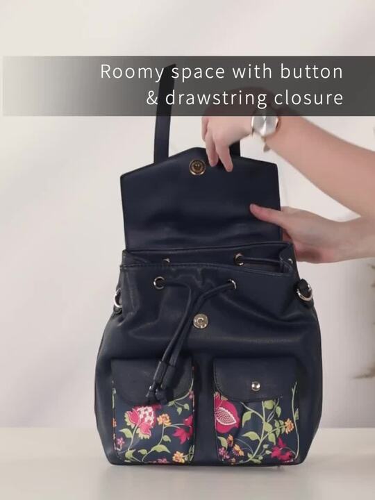 Buy Allen Solly Women Floral Print Crossbody Backpack Backpacks