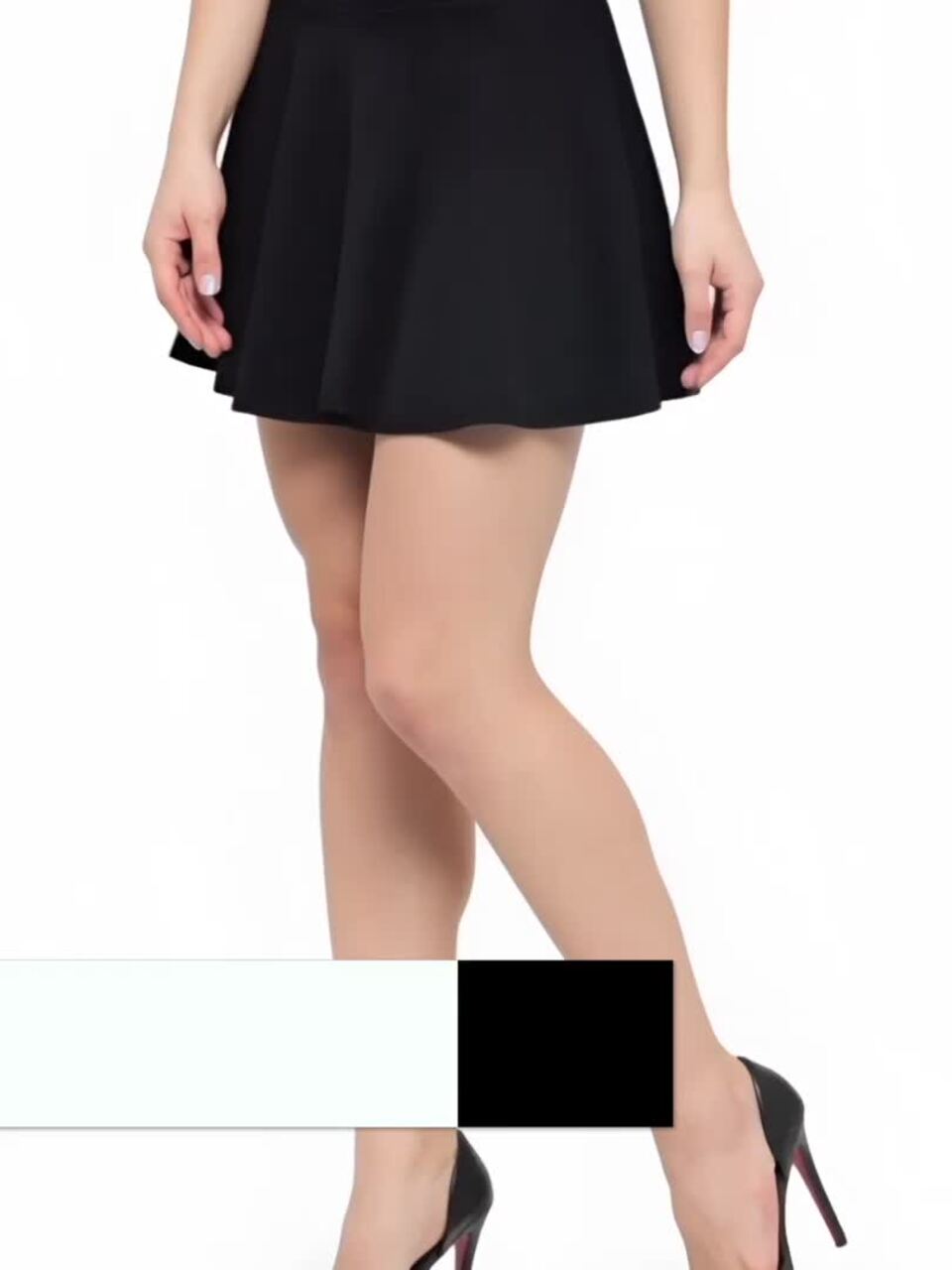 Buy N-Gal Black Flared Mini Skirt - Skirts for Women 9660071 | Myntra