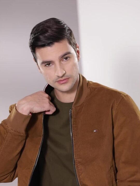 Brown Tommy Hilfiger Corduroy Puffer Jacket Women's Buy Tommy