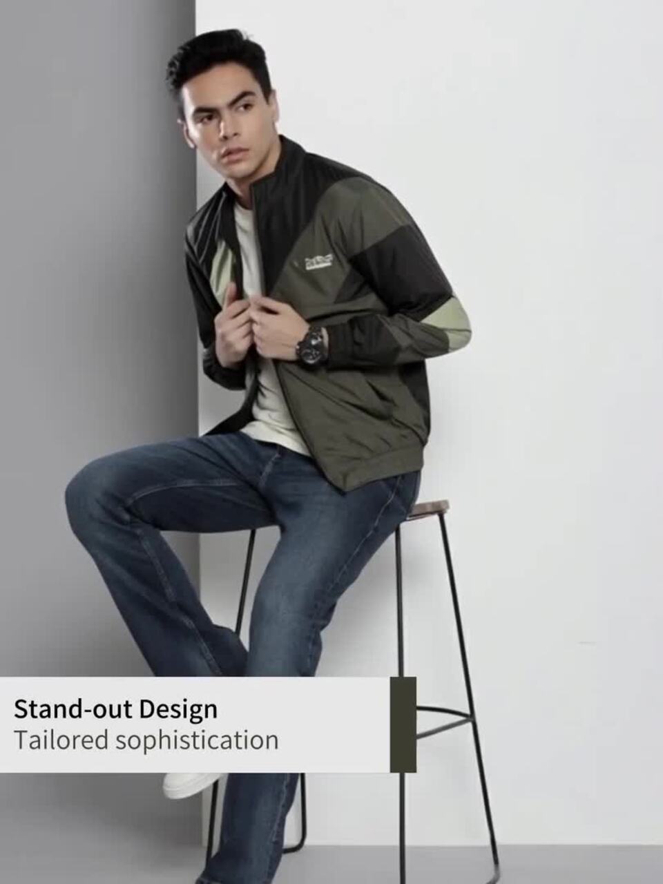 メンズウェア WInning Eleven 2011 Buy The Indian Garage Co Men Olive Green & Black Colourblocked