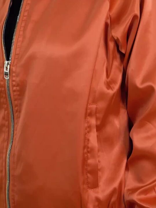 Buy HERE&NOW Women Rust Orange Solid Bomber Jacket Jackets for