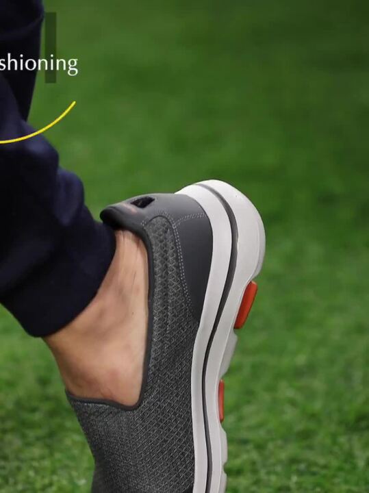 Buy Skechers Men Grey GO WALK Slip-on Walking Shoes Sports