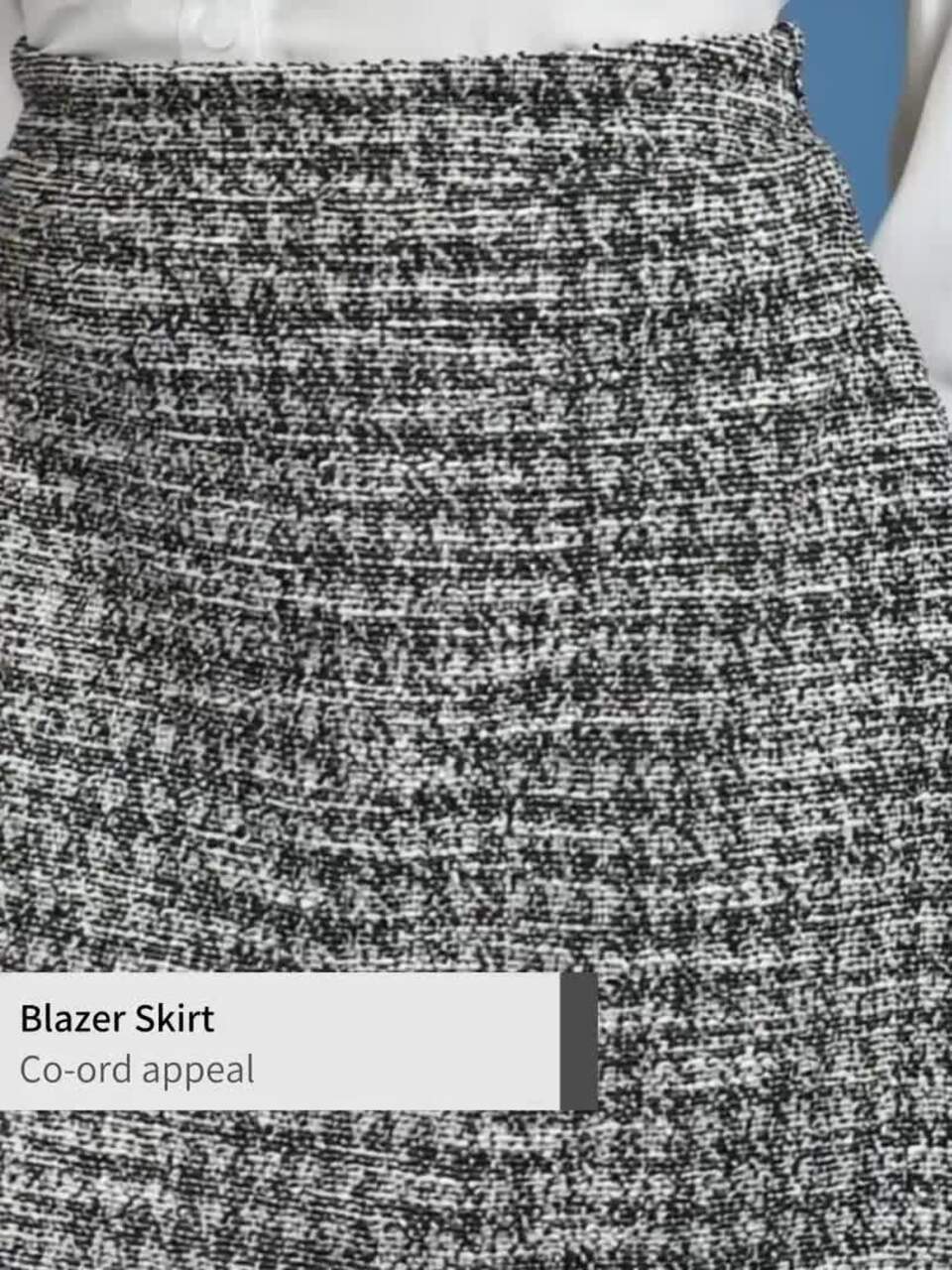 Buy Tokyo Talkies Tweed Cropped Blazer With Mini Skirt Co-Ords