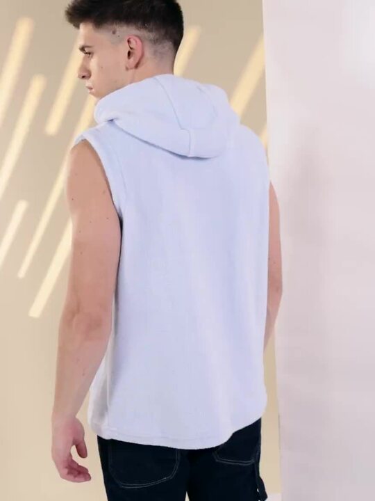 Buy The Roadster Lifestyle Co. Fleece Hooded Sleeveless Sweatshirt