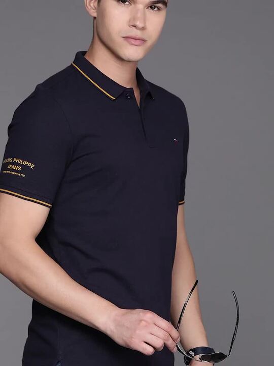 Buy Louis Philippe Jeans Polo Collar Slim Fit T-shirt Tshirts
