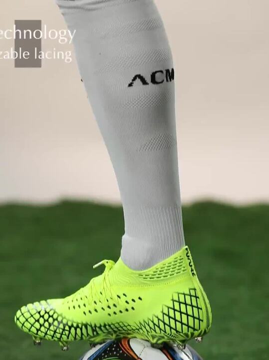 Buy Puma Men Fluoroscent Green Future Netfit Football Shoes