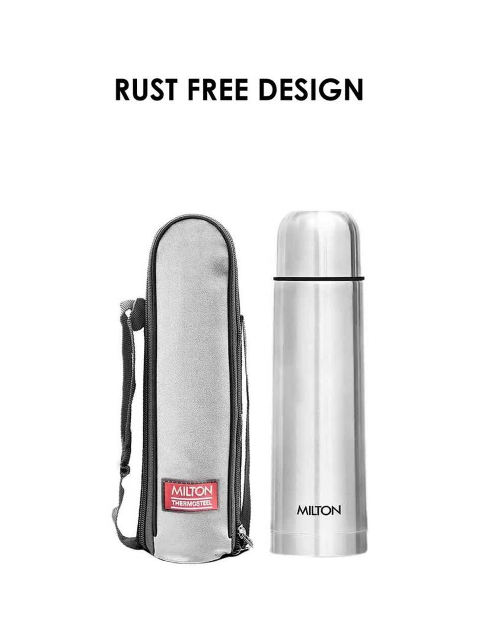 Buy Milton Silver Solid Thermosteel Spill Proof Flask 500ml