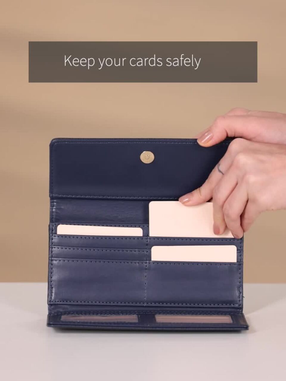 Buy Caprese Taro Women Navy Large Wallet Wallets for Women