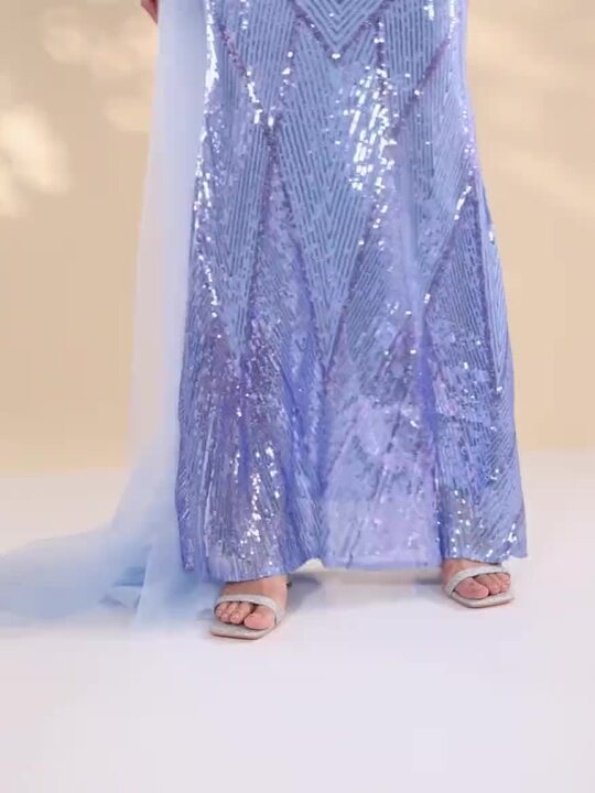 Buy bebe Embellished Halter Neck Ruffled Maxi Party Dress With Net