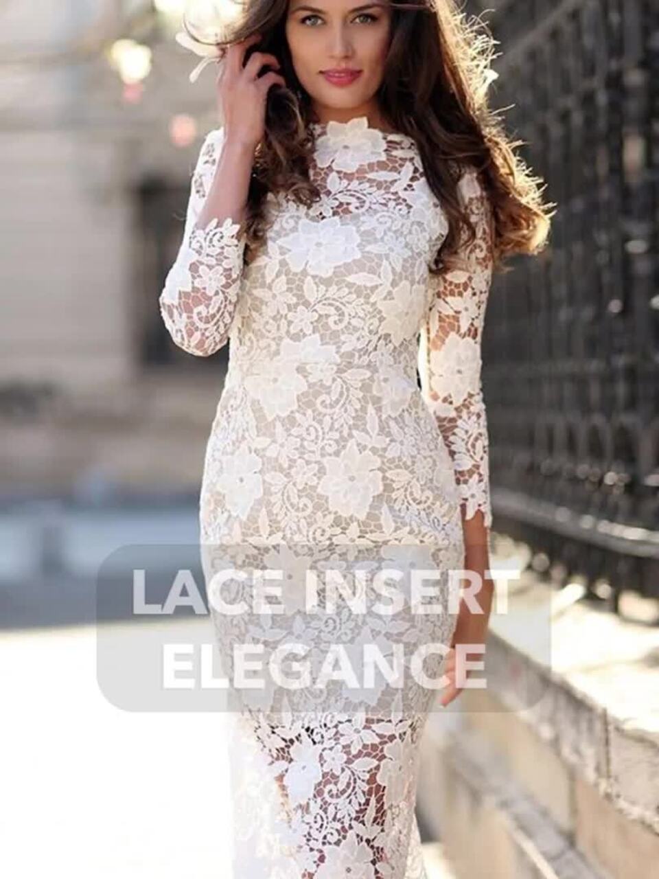 Buy bebe Floral Lace Semi-Sheer Bodycon Dress - Dresses for Women 29905427  | Myntra