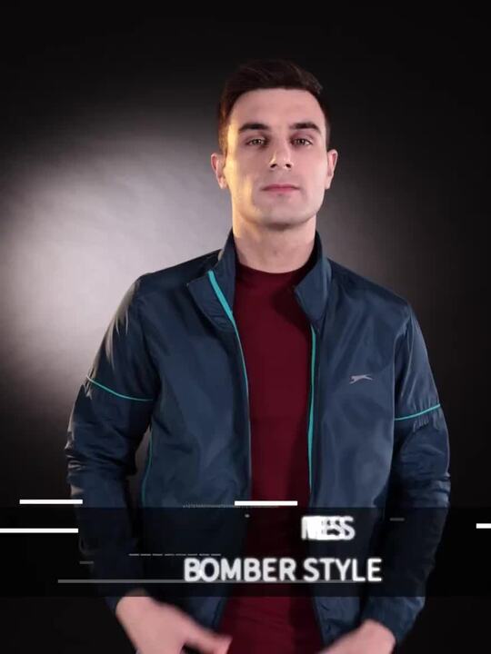 Buy Slazenger Men Reflective Ultra Dry Bomber Jacket Jackets for