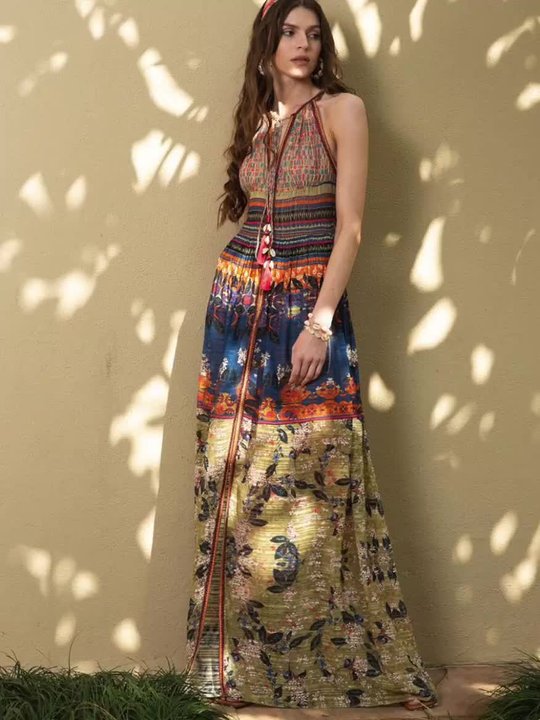 chinese dress ladies GIORGIA EMBROIDERED MAXI DRESS  Bhanuni by jyoti