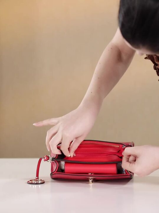 Buy United Colors of Benetton Red Croc Textured Structured Sling