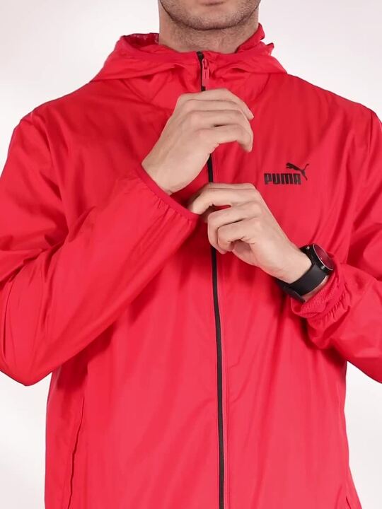 Clothing Red Puma Windbreaker Buy Puma Men Red Essential Solid