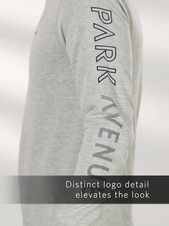 Buy Park Avenue Men Grey Solid Slim Fit Pullover Sweatshirt