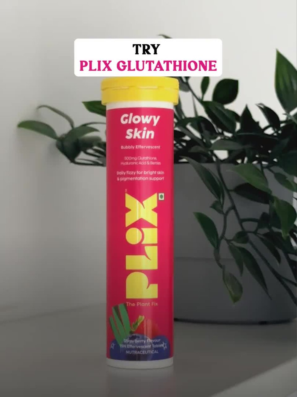 PLIX THE PLANT FIX Set of 2 Glowy Skin Glutathione Skin Tablets - 15 Tablets Each
