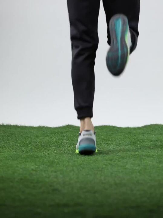 Buy ASICS Men Grey DynaFlyte Self-Striped Running Shoes Sports - Main Image