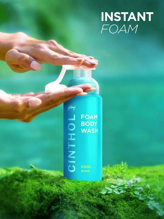 Buy CINTHOL Cool Foaming Body Wash with Glycerin - 200 ml - Body
