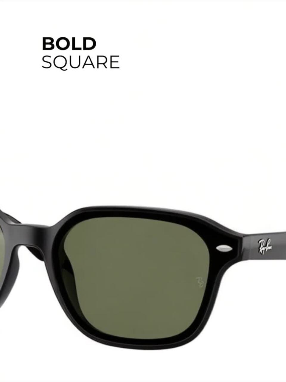 Buy RAY-BAN Unisex Polarized Green Lens Square Sunglasses