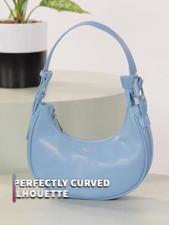 新品未使用　OVAL Shoulder Strap Bag meong blue shoulder | meong blue