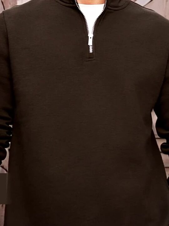 KMNZ KMN HALF ZIP SWEATSHIRT - HANG OUT