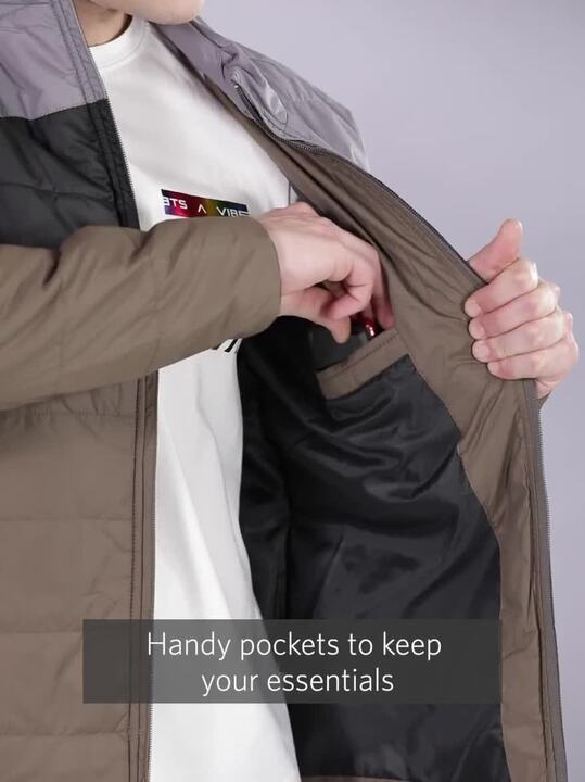 Buy HRX by Hrithik Roshan Men Olive Green Grey Colourblocked