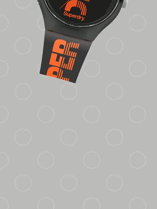 Buy Superdry Men Black Orange Analogue Urban Xl Sport Watch