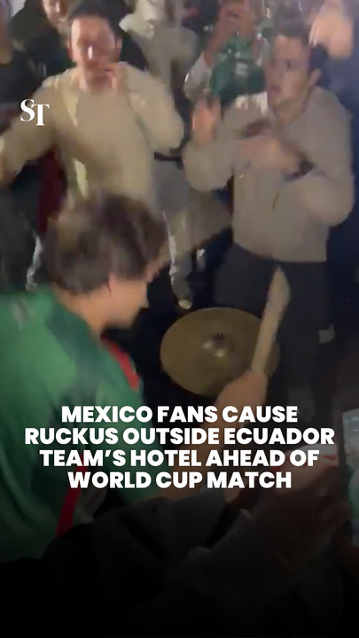 Mexico fans keep Ecuador team up with loud noise, fireworks ahead of World Cup match