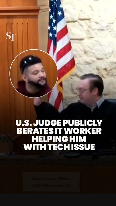 US judge caught berating IT worker in Texas courtroom
