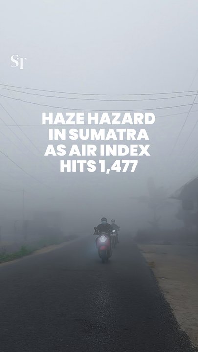 Haze hazard in Sumatra as IQAir index hits 1,477