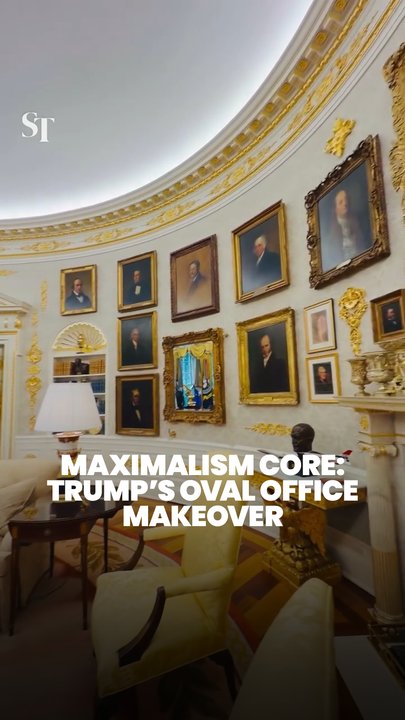 Before and after: Trump’s blinged-out Oval Office makeover