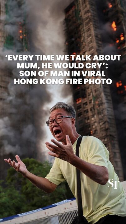 Hong Kong fire: Son of man in viral photo tells the story behind it