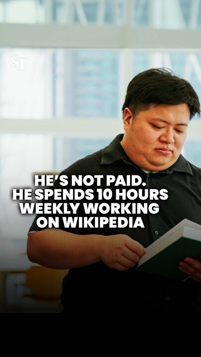 He's not paid. He writes and edits Wikipedia articles for 10 hours weekly.
