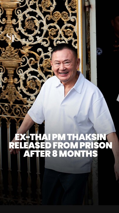 Thailand’s ex-prime minister Thaksin Shinawatra released after 8 months in prison