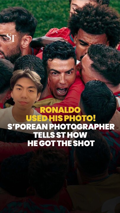 Singapore photographer Edmund Wong tells ST how he got his viral Ronaldo photo