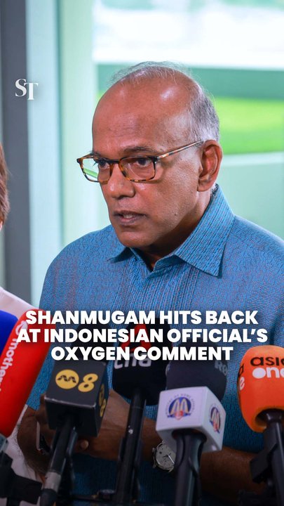 Indonesian official’s oxygen comment ‘disappointing’: Shanmugam
